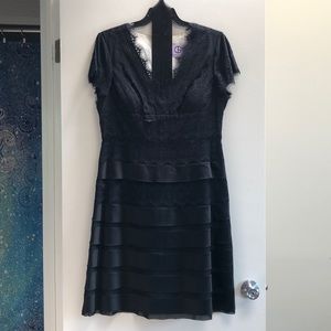 JS Collections Black Shirt Sleeve Dress